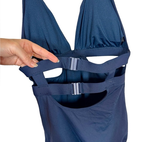 Anthropologie Seafolly Active Halter Cutout One-Piece Bathing Suit AU14/US10 - Picture 8 of 12